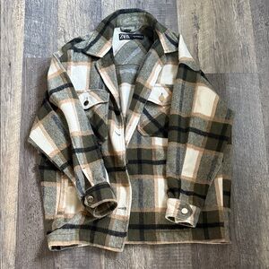 Zara Checkered Shacket